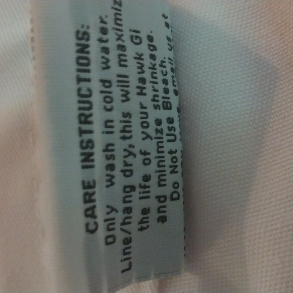 Hawk Sports size 0 white Gi EUC, complete set - Picture 9 of 10